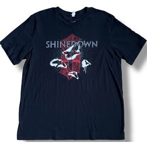 Shinedown Sound of Madness Band T-Shirt Mens XL Black Bella Canvas Graphic Tee
